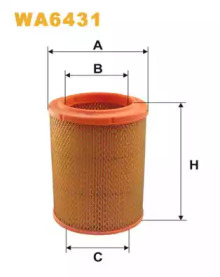 Фільтр повітряний DACIA 1.3 WA6431/AR252 (вир-во WIX-FILTERS)