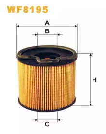 Фільтр палив. CITROEN, PEUGEOT PE816/3/WF8195 (вир-во WIX-FILTERS)