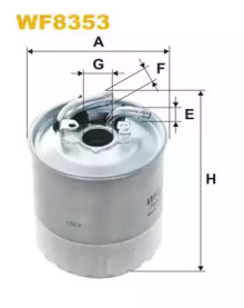 Фільтр палив. WF8353/PP841/7 (вир-во WIX-FILTERS)