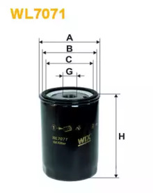 Фільтр масляний двигуна AUDI, VW WL7071/OP526/1 (вир-во WIX-FILTERS)