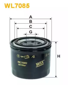 Фільтр масляний двигуна MATIZ WL7085/OP539 (вир-во WIX-FILTERS)