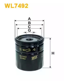 Фільтр масляний FORD RANGER 2.5-3.0 TDCI 06-12, MAZDA BT-50 CD 2.5 06- (вир-во WIX-FILTERS)