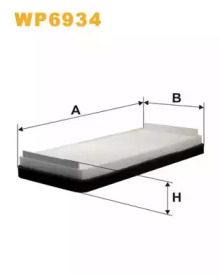 Фільтр салону MB 210, W220 95-05 (2шт.) (вир-во WIX-FILTERS)